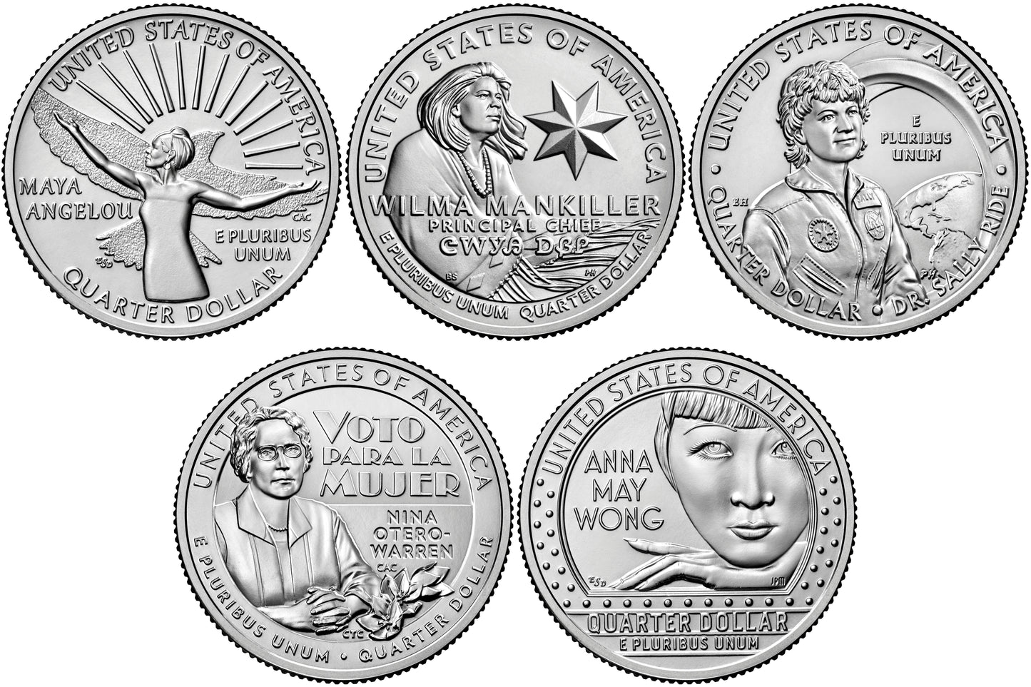 2022 - 2025 P and D BU American Women Quarter 40 Coin Set