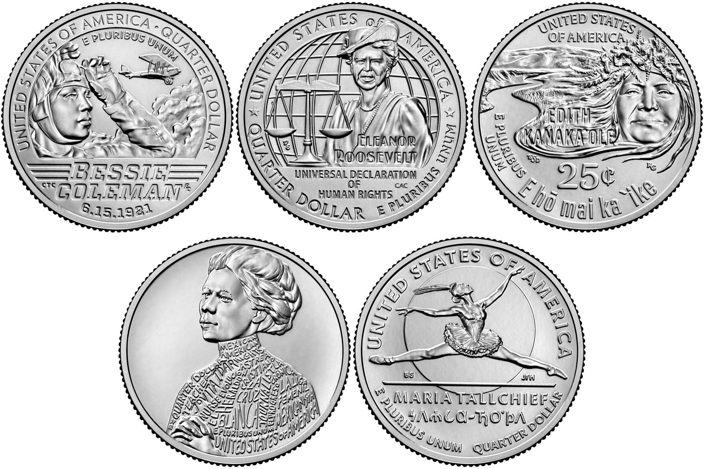 2022 - 2025 P and D BU American Women Quarter 40 Coin Set
