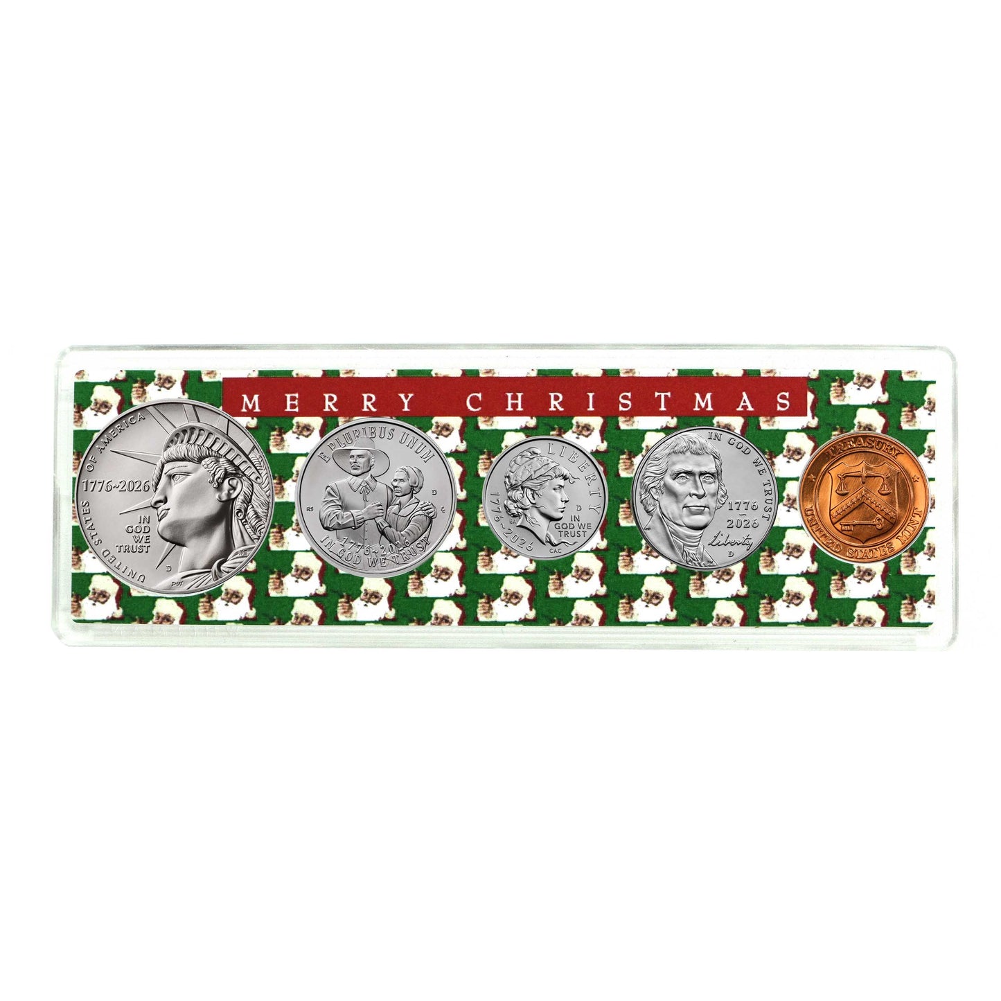 2026 Birth Year Coin Set in Merry Christmas Holder