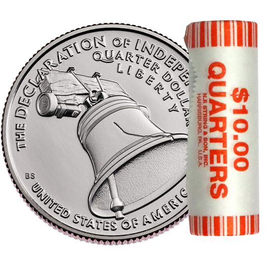 2026-P Declaration of Independence Quarter 40-Coin BU Roll – Philadelphia Mint | 1776–2026 America 250