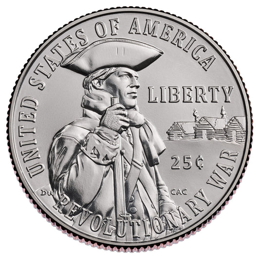 2026 - P and D Revolutionary War Quarter Two 40 Coin Rolls Semiquincentennial Coin Collection SemiQ