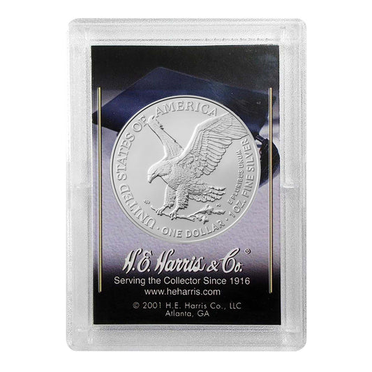 2026 American Silver Eagle BU in Graduation Gift Holder - .999 Fine Silver
