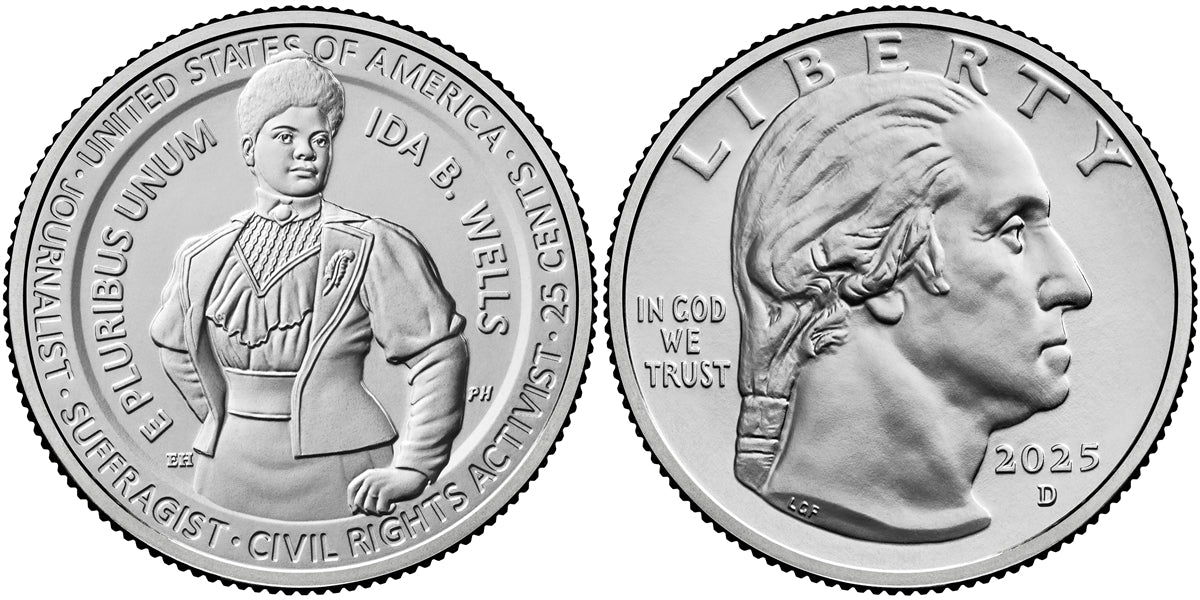 2025 - P and D Ida B. Wells, American Women Quarter Series 2 Coin