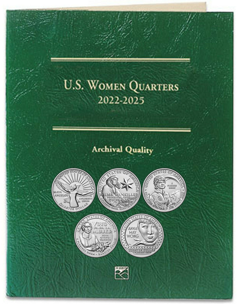 2022 P, D - 2024 P, D Women Quarter 30 Coin Set in Littleton Green Folder LCF63