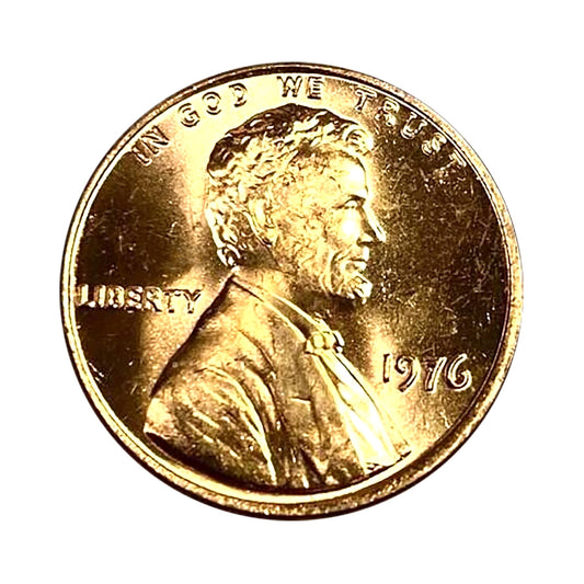 1976-P Bicentennial Lincoln Cent Roll (50 Coins) - Memorial Cent Reverse