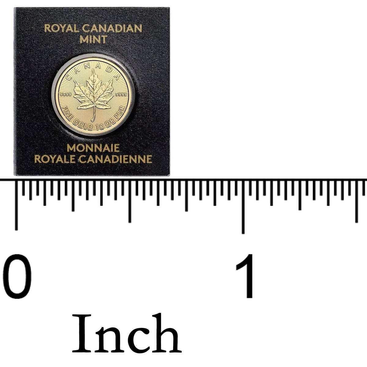 2024 1 Gram Gold Maple Leaf 50 Cent Coin In Maplegram Assay Card King Charles Effigy