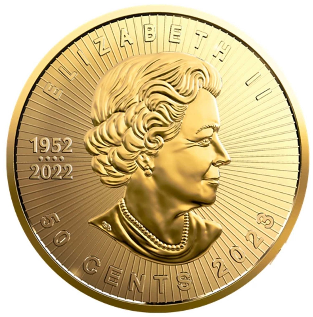 2024 1 Gram Gold Maple Leaf 50 Cent Coin In Maplegram Assay Card King Charles Effigy