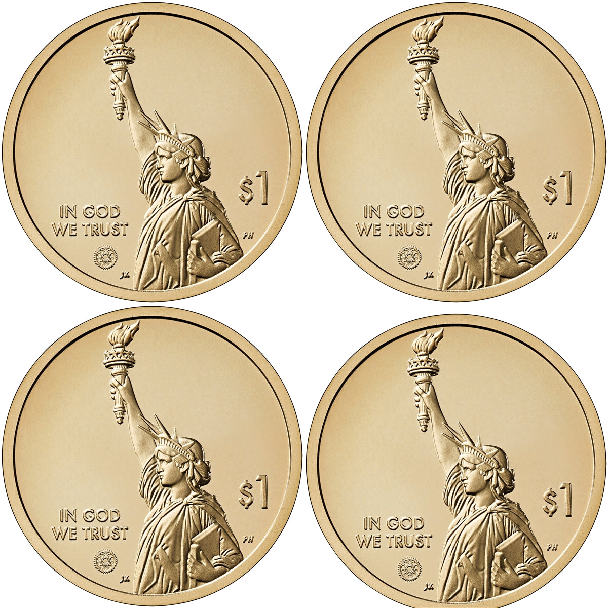2025 D American Innovation 4 Coin Set $1 Coins - Denver Mint