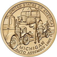 2025 American Innovation - Michigan - $1 Coin - P and D 2 Coin Set 2 Coin Set