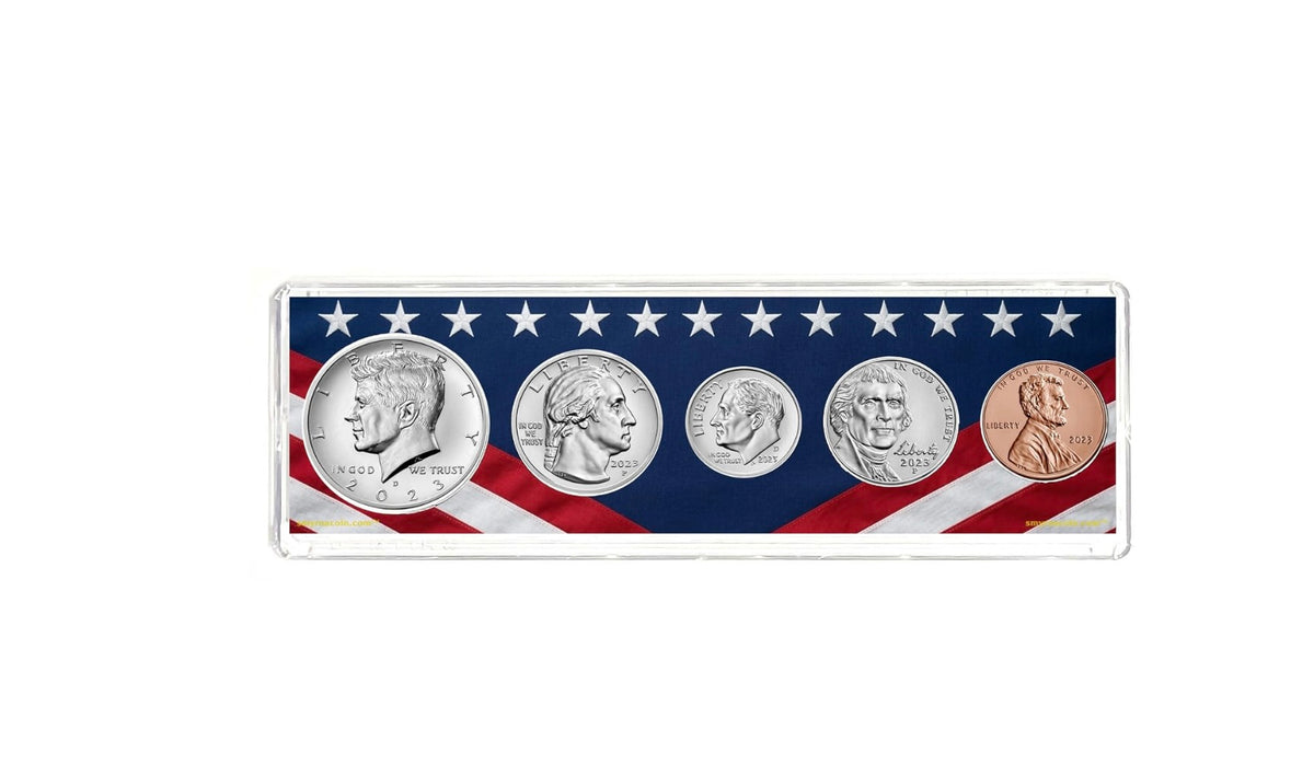 2023 Birth Year Coin Set in American Flag Holder