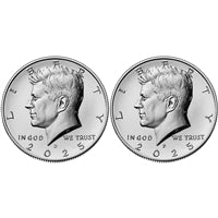 2025 P&D Kennedy Half Dollar 2 Coin Set