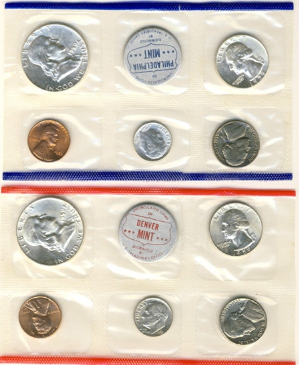 1959 U.S. Mint 10 Coin Set in OGP