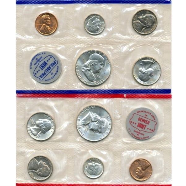 1961 U.S. Mint 10 Coin Set in OGP