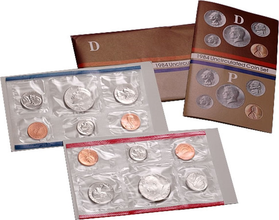 1984 U.S. Mint 10 Coin Set in OGP with CoA