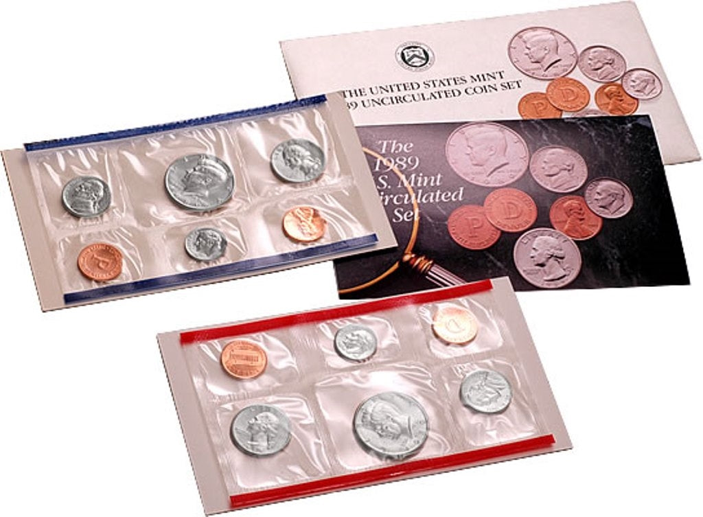 1989 U.S. Mint 10 Coin Uncirculated Set in OGP with CoA