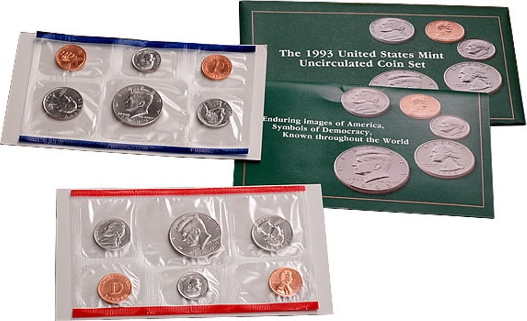 1993 P&D U.S. Mint Uncirculated 10-Coin Mint Set