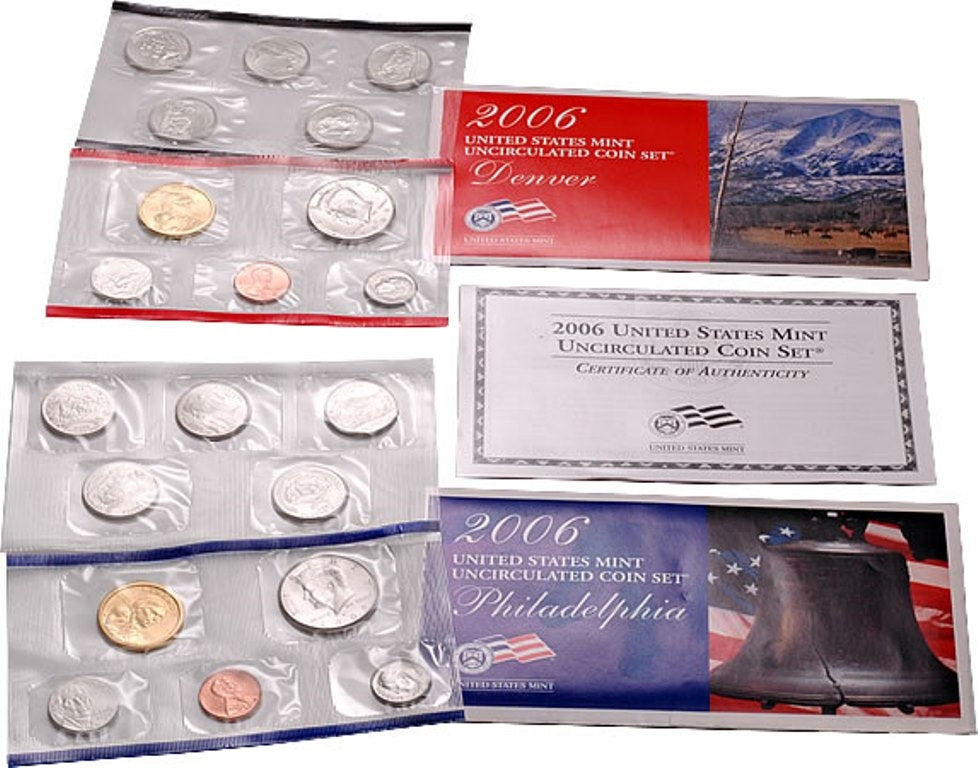 2006 P&D U.S. Mint Uncirculated 20-Coin Mint Set