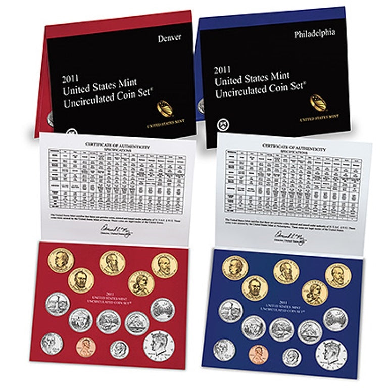 2011 P&D U.S. Mint Uncirculated 28-Coin Mint Set