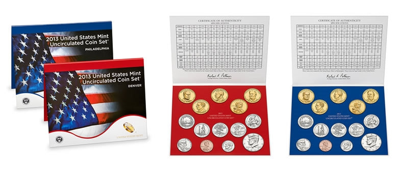 2013 U.S. Mint 28 Coin Set in OGP with CoA