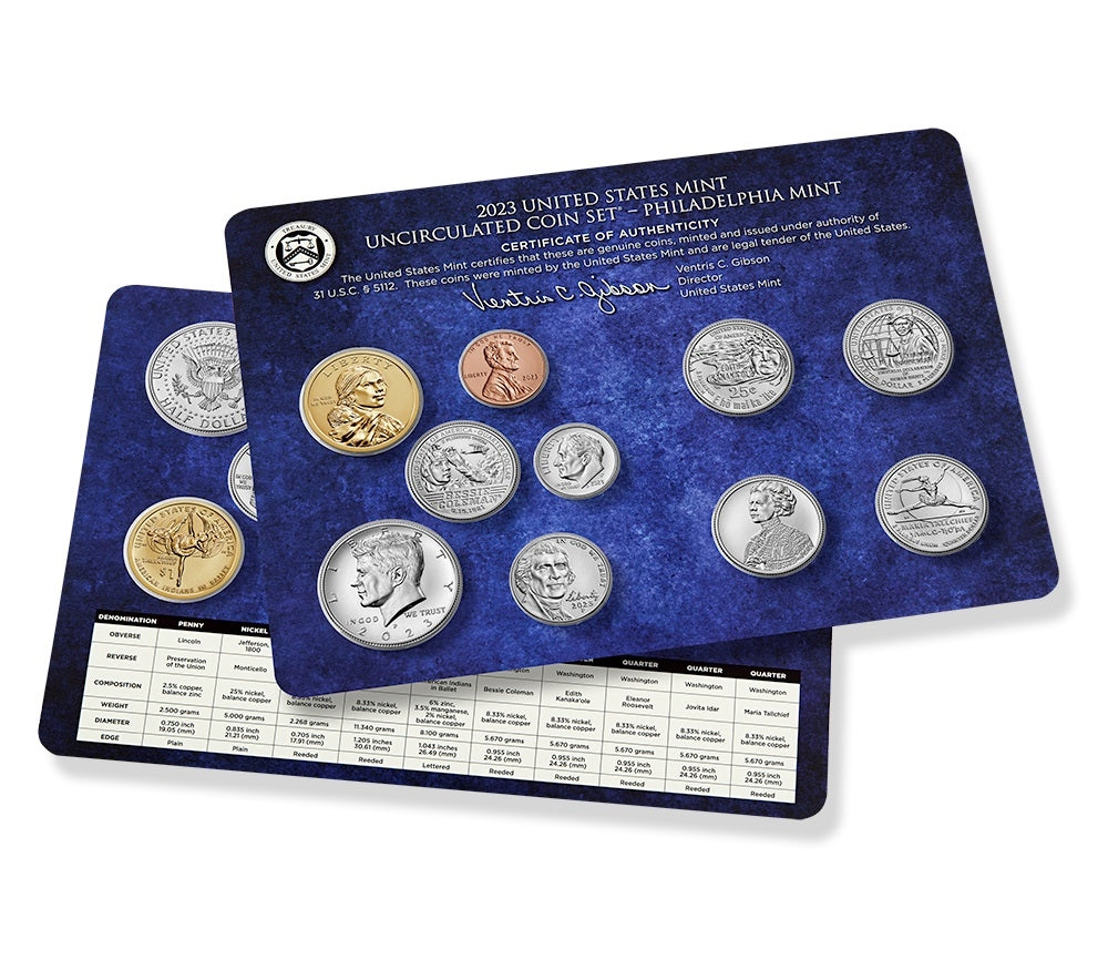 2023 P&D U.S. Mint Uncirculated 20 Coin Mint Set