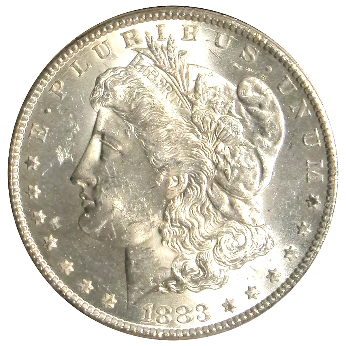 1883 CC $1 Morgan Silver Dollar GSA Uncirculated in Box with COA