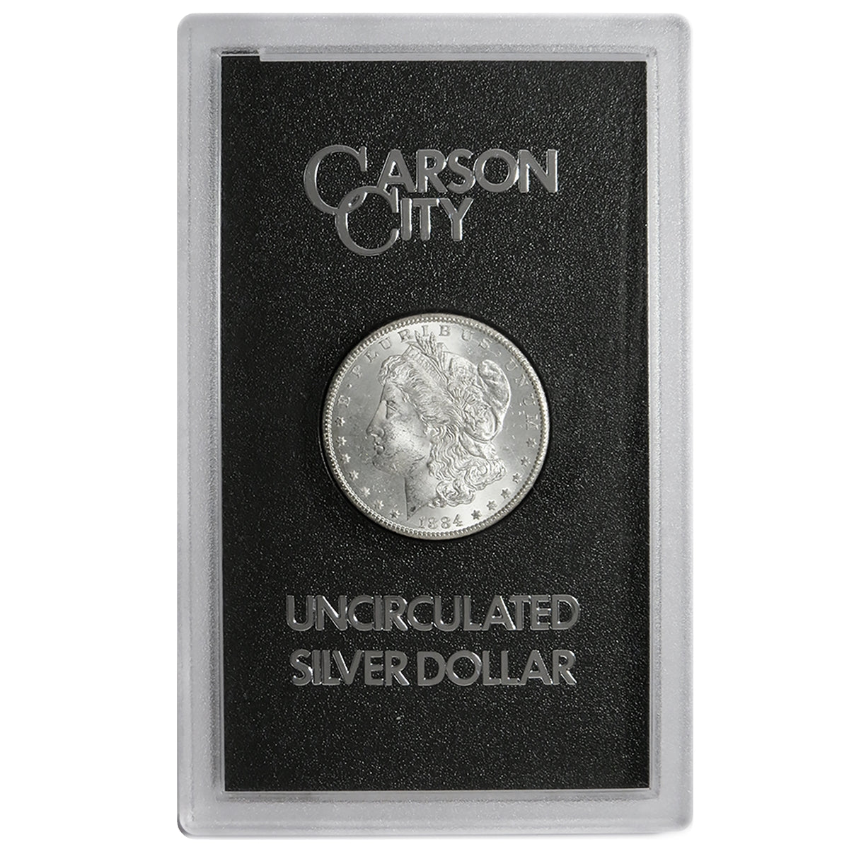 1884 CC $1 Morgan Silver Dollar GSA Uncirculated in Box with COA
