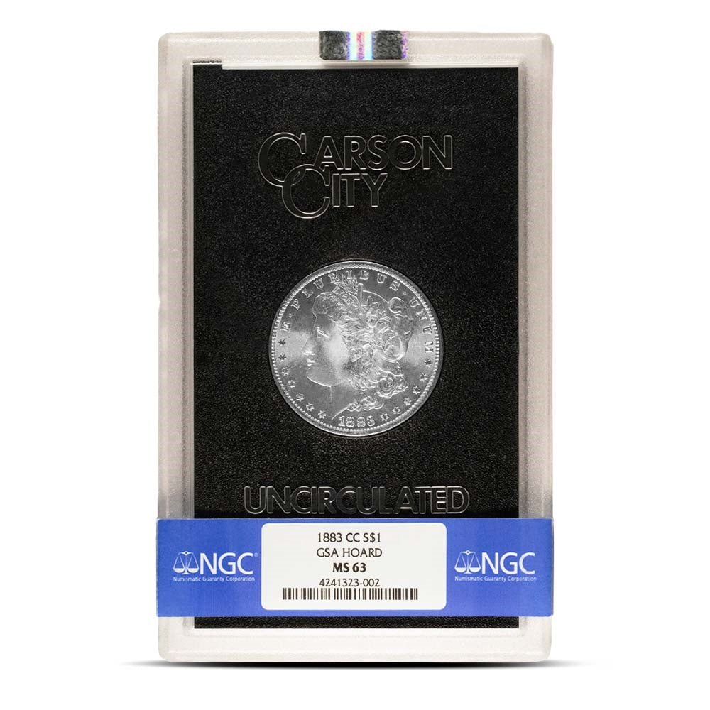 1883 CC $1 Morgan Silver Dollar NGC MS 63 - GSA in Box