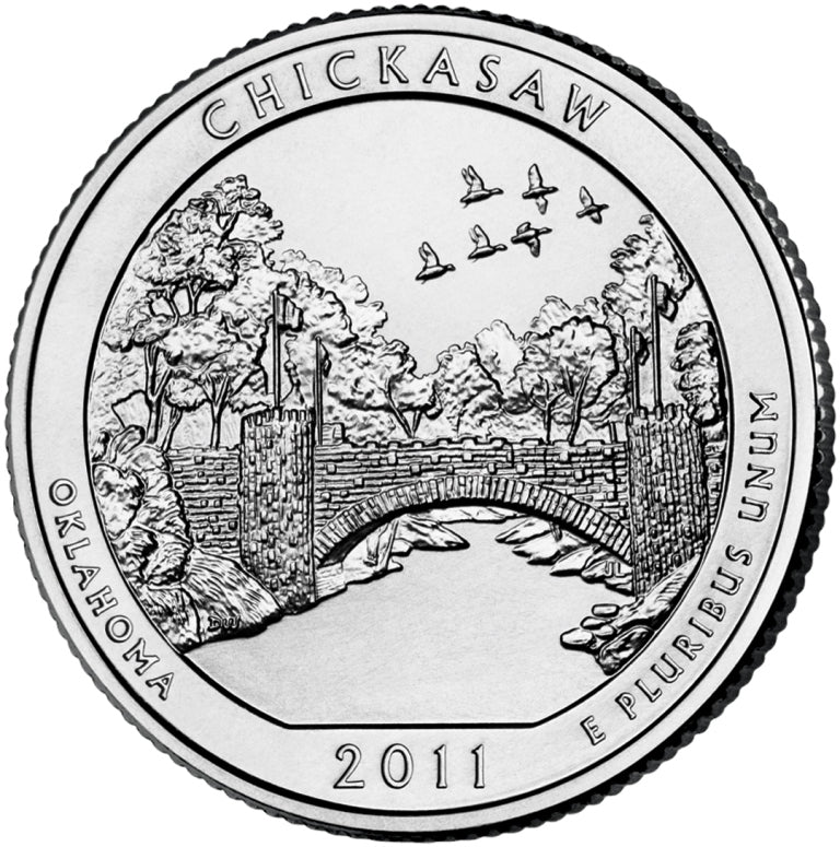 2011 - D Chickasaw National Park Quarter Single Coin