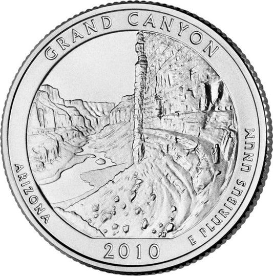 2010 - D Grand Canyon National Park Quarter Single Coin