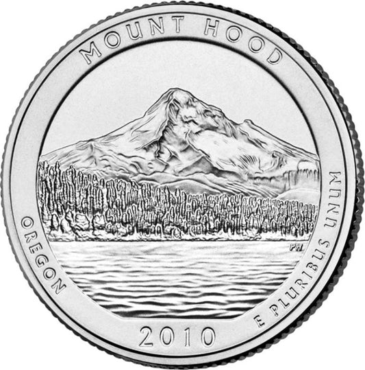 2010 - D Mount Hood National Park Quarter Single Coin