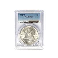 1883 O Morgan Silver Dollar PCGS MS 63 $1 Uncirculated
