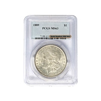 1889 P Morgan Silver Dollar PCGS MS 63 $1 Uncirculated