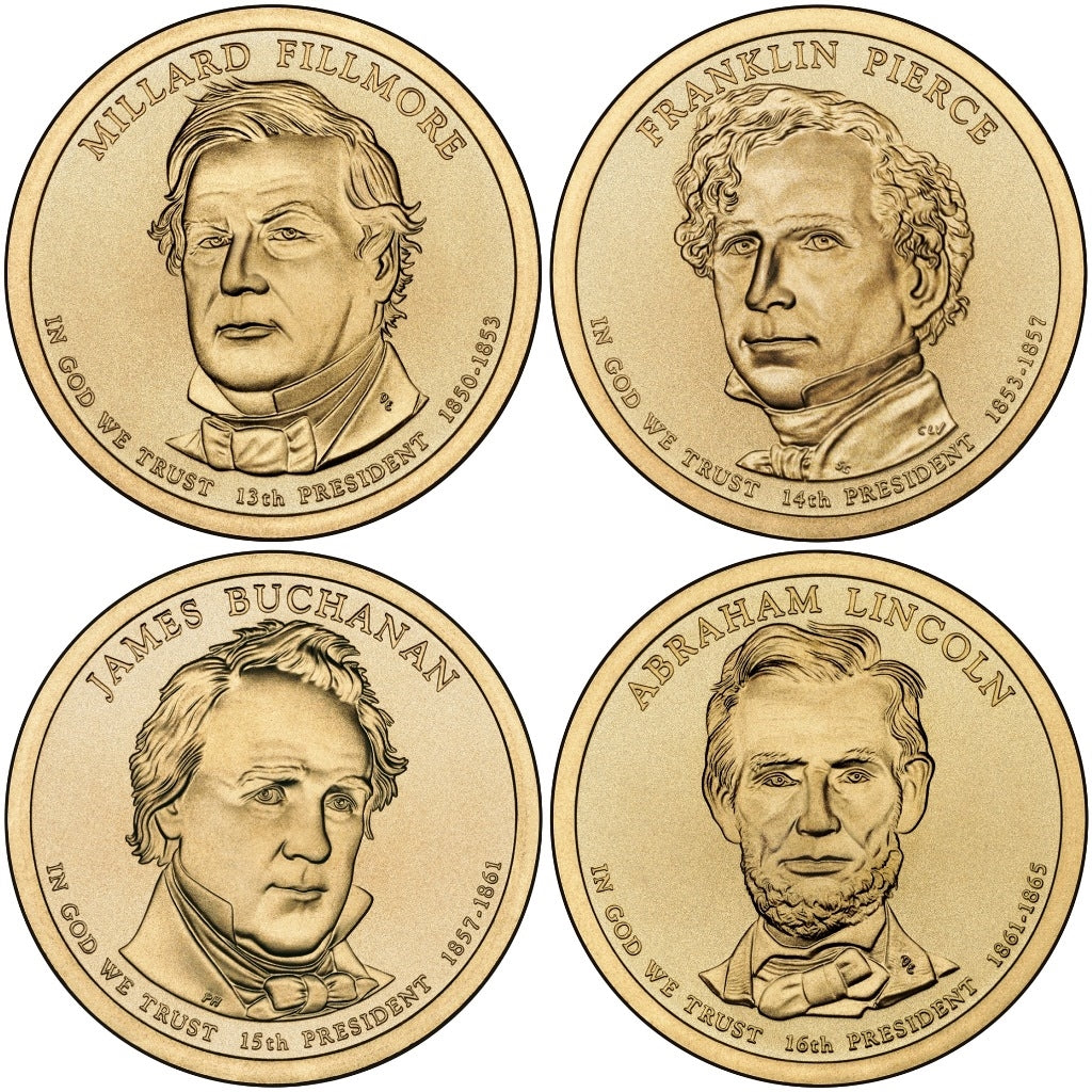 2010 - P and D Presidential Dollar 8 Coin Set