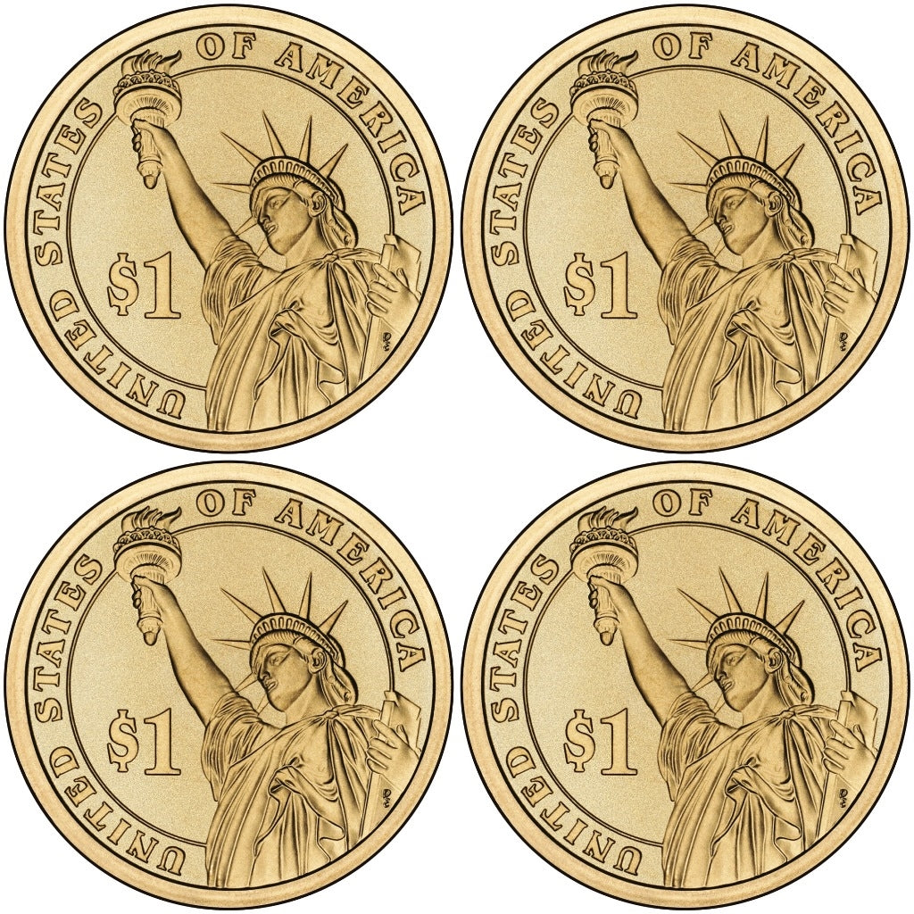 2015 - P Presidential Dollar 4 Coin Set