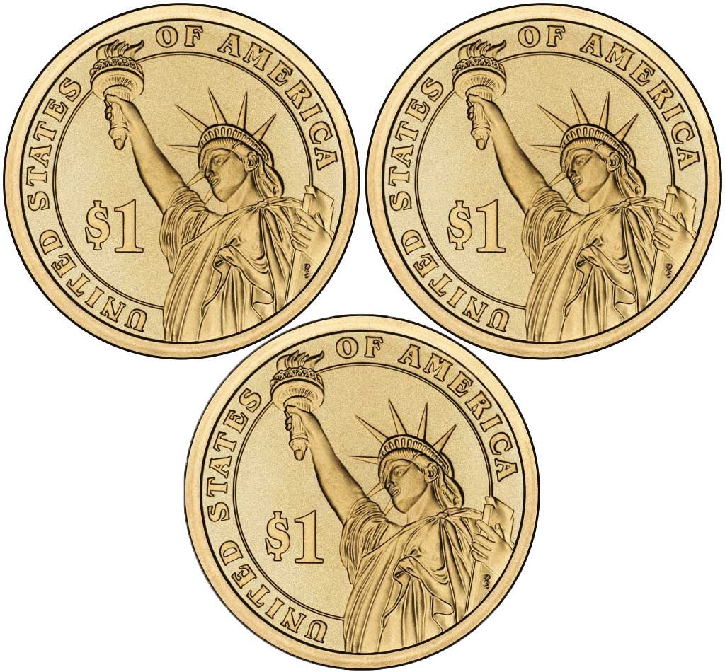 2016 - P and D Presidential Dollar 6 Coin Set