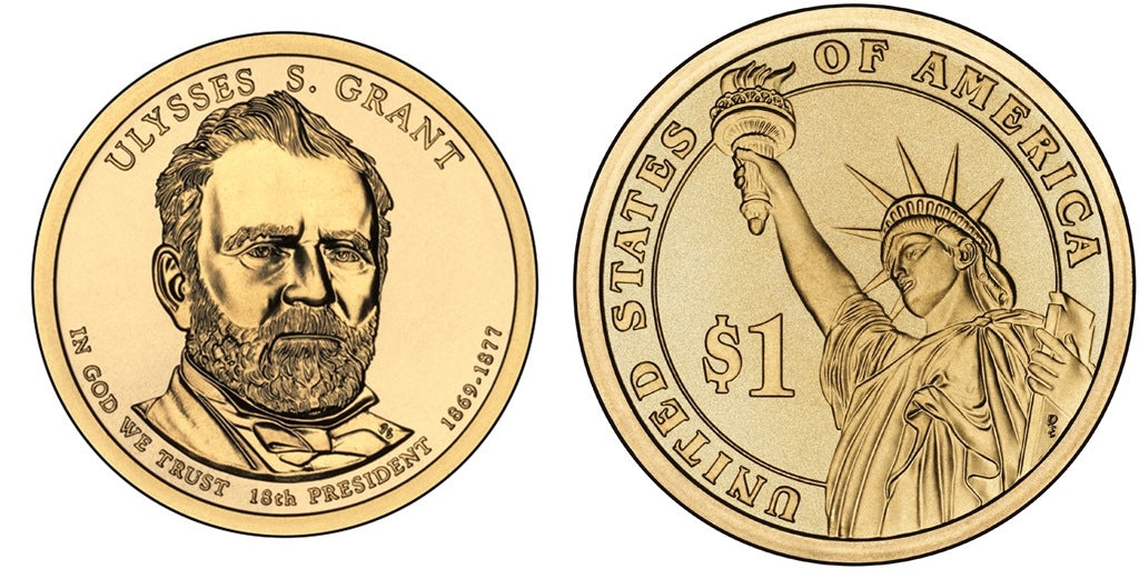 2011 Ulysses S. Grant Presidential Dollar - 2 Coin P&D Set