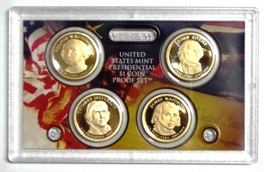 2007 Presidential 4-coin Proof Set - No Box or CoA