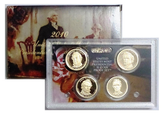 2010 Presidential 4-coin Proof Set w/Box & COA