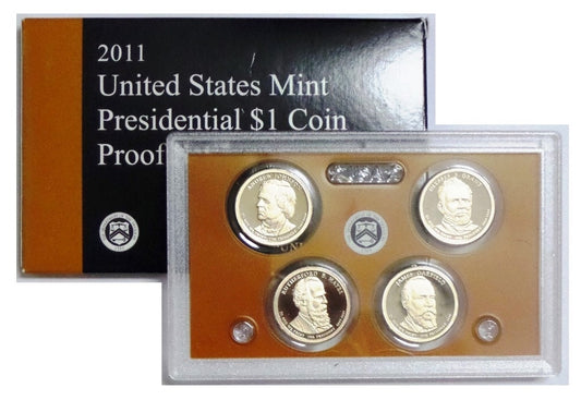 2011 Presidential 4-coin Proof Set w/Box & COA