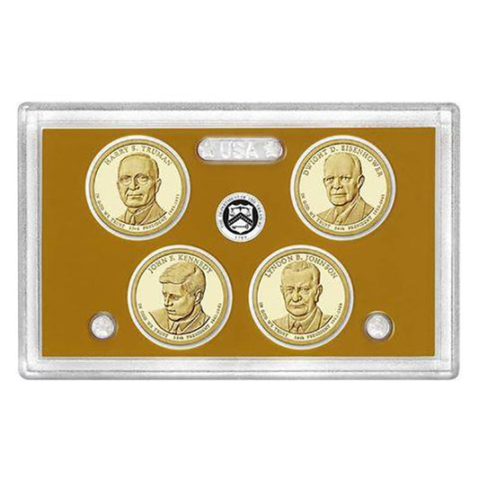 2015 Presidential 4-coin Proof Set No Box or COA