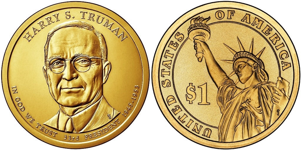 2015 P, D Harry S. Truman Presidential Dollar - 2 Coin Set