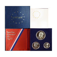 1976 U.S. Mint Set - 3 coin 40% Silver Proof Bicentennial Comemmoratives