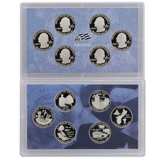 2009 - S Clad Proof Territory Quarter 6-pc. No Box orCOA