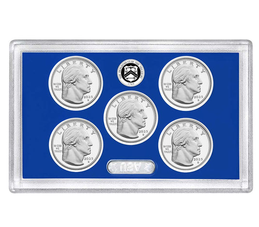 2025 S Clad Proof American Women Quarters 5-pc Set No Box or CoA