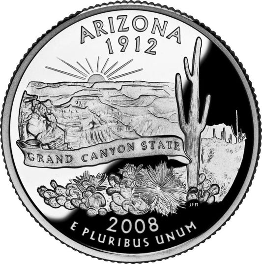 2008 - D Arizona - Roll of 40 State Quarters