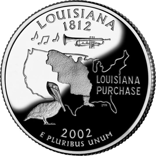2002 - D Louisiana - Roll of 40 State Quarters