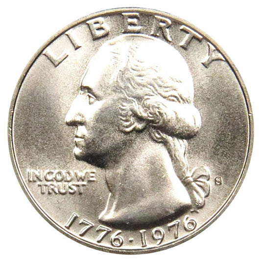 1976 S 40% Silver Bicentennial Washington Quarter Uncirculated