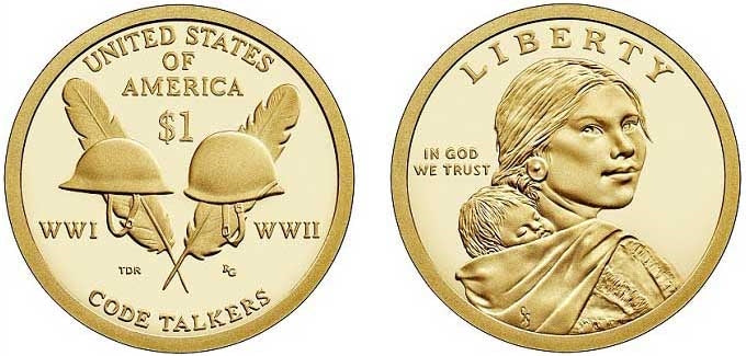 2016 - S Proof Native American/Sacagawea Dollar