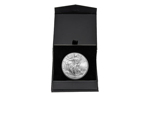 2004 American Silver Eagle in Air-Tite with Black Gift Box - Brilliant Uncirculated