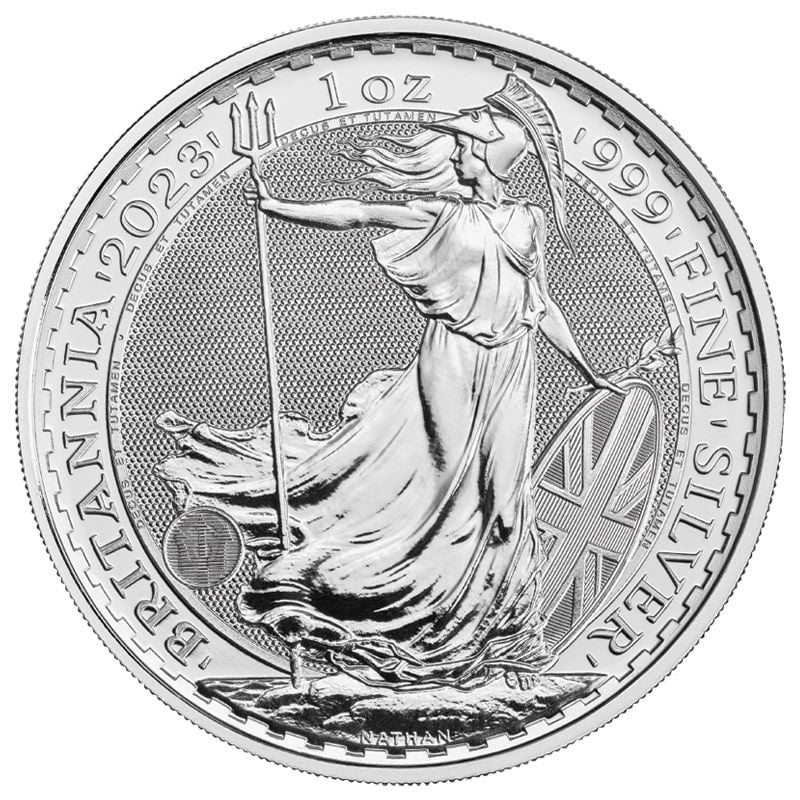 2023 1 oz King Charles British Silver Britannia Coin Brilliant Uncirculated